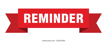 reminder banner